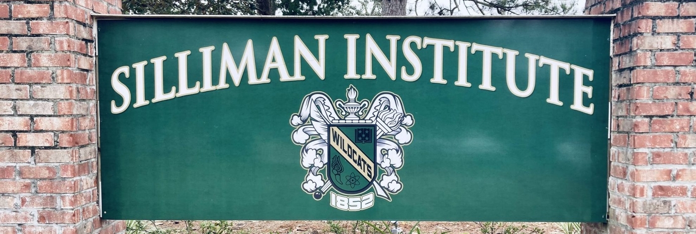 Image of Silliman exterior campus sign