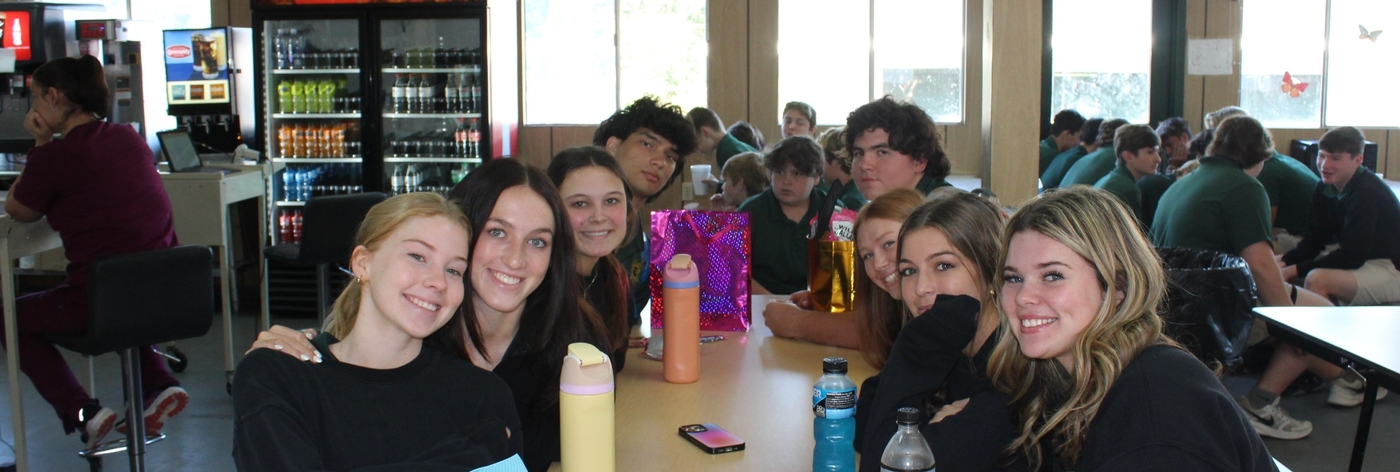 Image of students in the cafeteria