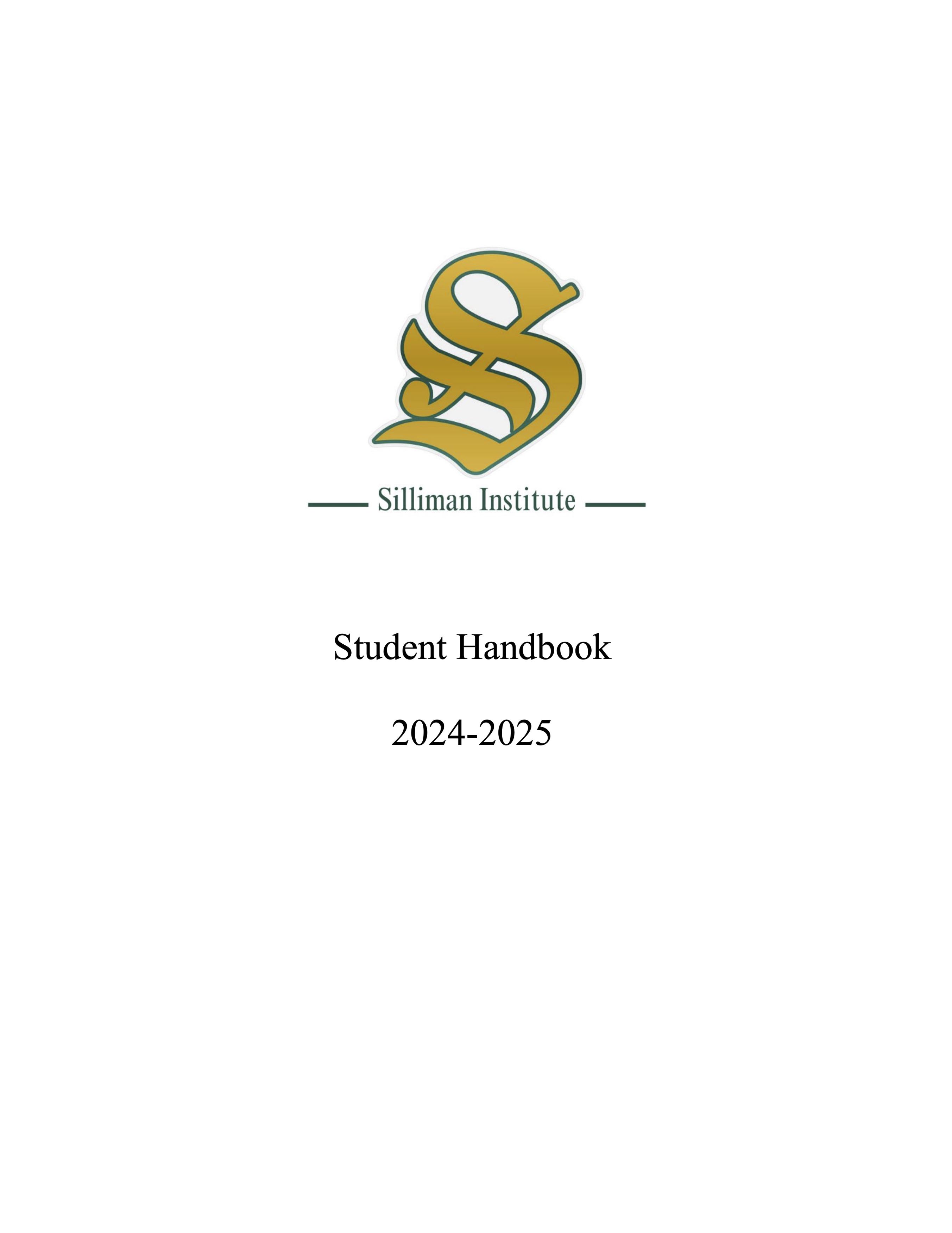 Cover image of Silliman's student handbook